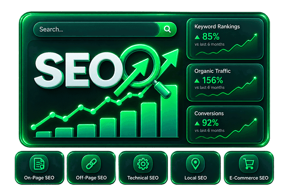 SEO Dashboard Graphic